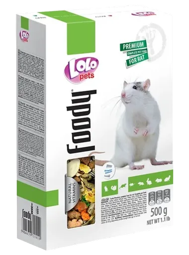 LOLOPETS Basic základné krmivo pre potkany 500g