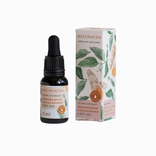 Kurkuma pravá – Tetra bylinný extrakt – 15 ml – Naturmeda