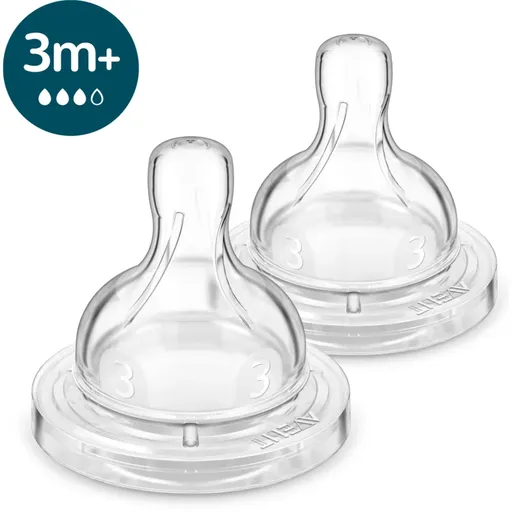Philips Avent Anti-colic SCY763/02 cumlík na fľašu anti-colic 3 m+ Medium Flow 2 ks