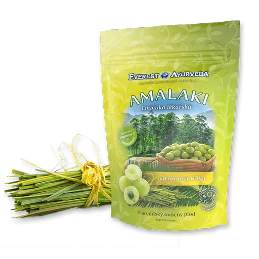 EVEREST AYURVEDA Amalaki plod citrónová tráva imunita a revitalizácia sušené ovocie 100 g