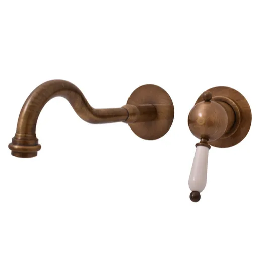 RAV SLEZÁK Labe Retro umývadlová batéria vrátane podomietkového telesa 100 mm stará mosadz l534/2sm L5342SM