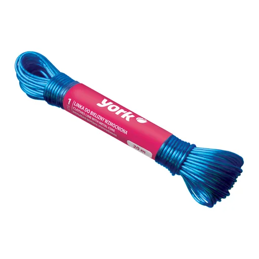 YORK - Šnúra na prádlo 20m ocelové lanko rôzne farby