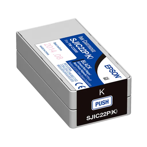 Epson SJIC22P(K) C33S020601 pre ColorWorks, čierna (black) originálna cartridge