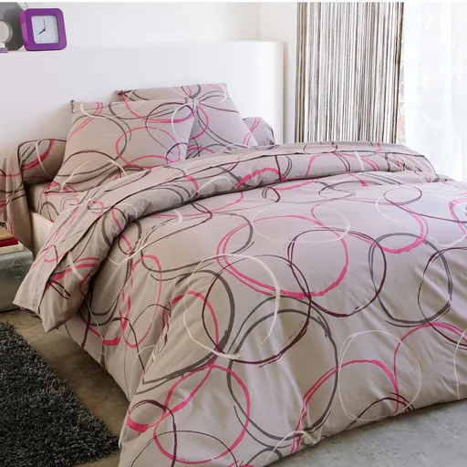 Posteľná bielizeň Noemi s potlačou kruhov, polycoton