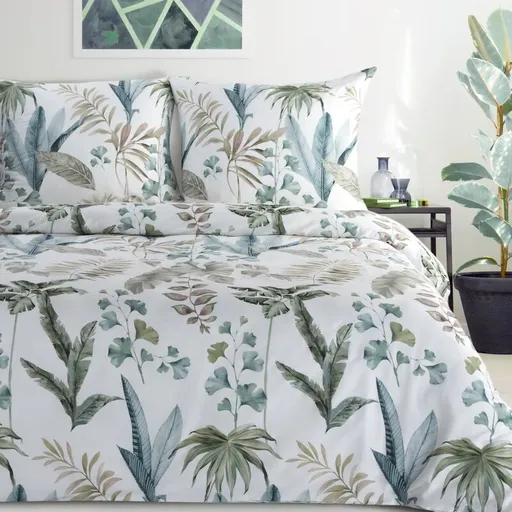 ArtFir Obličky na dvojlôžko SPRING 52 | biela/zelená 160 x 200 cm