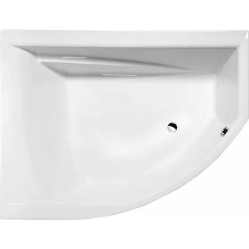 Polysan TANDEM L asymetrická vaňa 170x130x50cm, biela, 06611