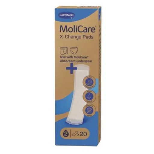 MOLICARE X-change pads vymeniteľné inkontinenčné vložky 20 kusov
