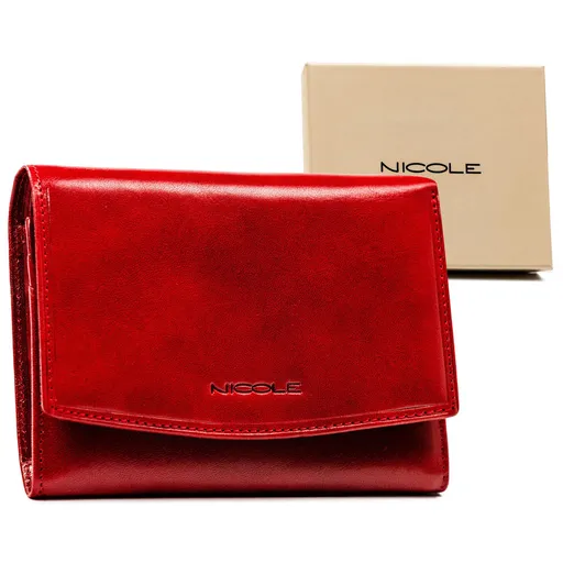 Elegantná, veľká dámska peňaženka z prírodnej kože - Nicole