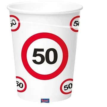 Tégliky dopravná značka 50, 350 ml 8ks/bal (8714572627504)