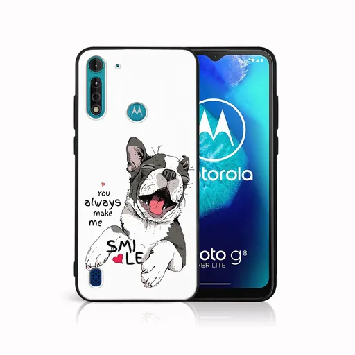 MY ART Ochranný kryt pre Motorola Moto G8 Power Lite SMILE (189)