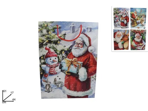 MAKRO - Taška vianočná 44x61x17cm rôzne dekory