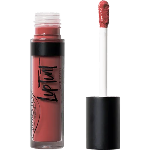 PuroBIO Cosmetics Lip Tint tekutý rúž s matným finišom 06 Dark Pink 4,8 ml