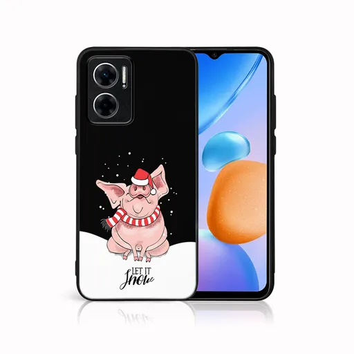 MY ART Kryt s vianočným dizajnom Xiaomi Redmi 10 5G LET IT SNOW (075)