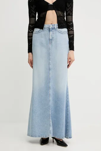 Rifľová sukňa Guess THAISS