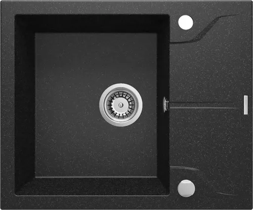 DEANTE DEANTE - Andante grafit - Granitový drez s odkvapkávačom ZQN_211A