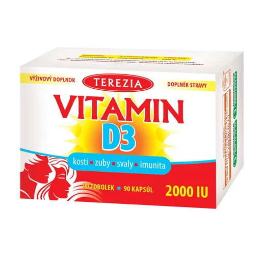 TEREZIA Vitamín D3 2000 IU 90 kapsúl