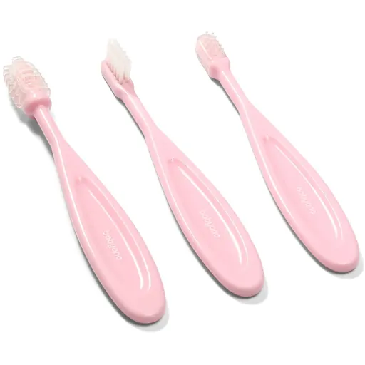 BabyOno Toothbrush zubná kefka pre deti Pink 3 ks