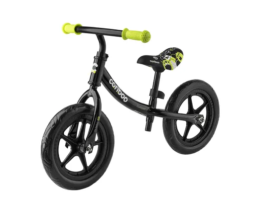 Detské odrážadlo MOVINO Cariboo CLASSIC, kolesá 12'', čierne