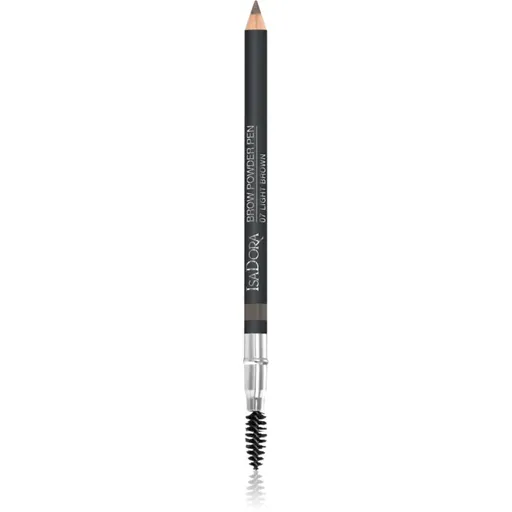 IsaDora Brow Powder Pen ceruzka na obočie s kefkou odtieň 04 Light Brown 1.1 g