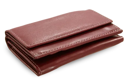 Burgundy dámska kožená mini peňaženka 511-4392A-34