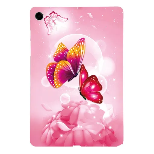 ART TPU Ochranný kryt pre Samsung Galaxy Tab A11+ PINK BUTTERFLY
