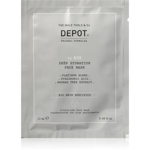 DEPOT 800 SKIN SPECIFICS NO. 808 DEEP HYDRATATION FACE MASK hĺbkovo hydratačná maska pre mužov 12x13 ml