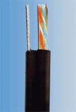 UTP kábel PlanetElite s nosným lankom, Cat5E, drôt, vonkajší PE, čierny, 305m