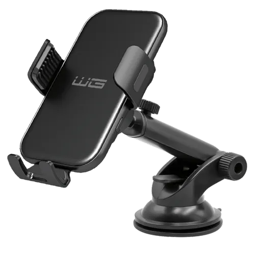 WG - Nabíjačka do auta WG 41, bezdrôtová 15W, 2 druhy úchytov, čierna