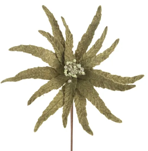 ArtFir Vianočný kvet 257 | zelená 32 x 22 cm