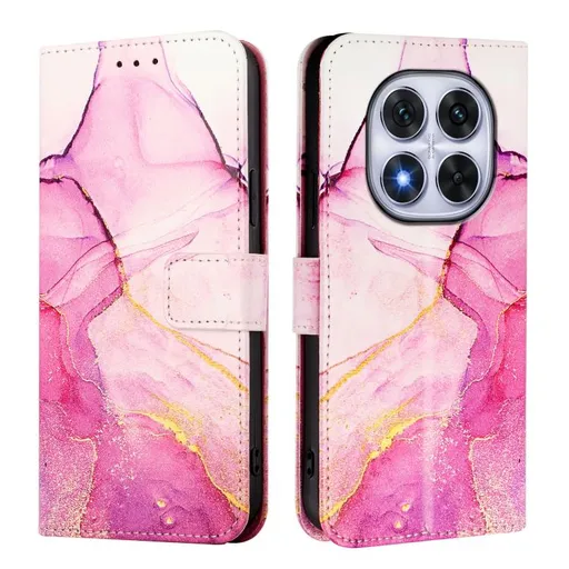 ART MARBLE Peňaženkový kryt pre Xiaomi Redmi Note 14 Pro PINK