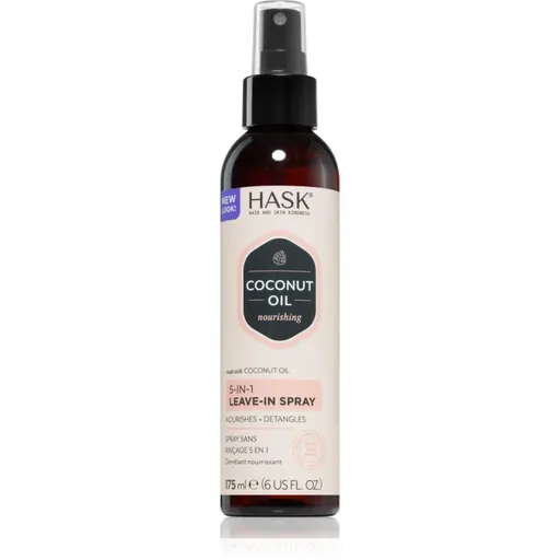 HASK Monoi Coconut Oil bezoplachový sprej na lesk a hebkosť vlasov 175 ml