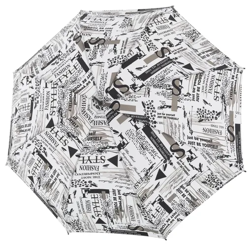 Palicový dáždnik Doppler Fiber Flex AC Scribble White