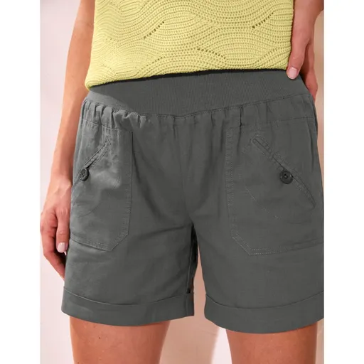 Rovné šortky s pružným pásom