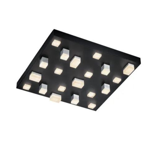 LED stropné osvetlenie Cinque Civeto čierna 673512032