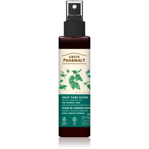 Green Pharmacy Nettle & Burdock oil Elixir sérum pre normálne vlasy 150 ml