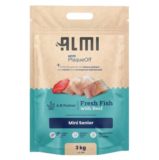ALMI Mini Senior granule pre psov 1 ks, Hmotnosť balenia (g): 3 kg