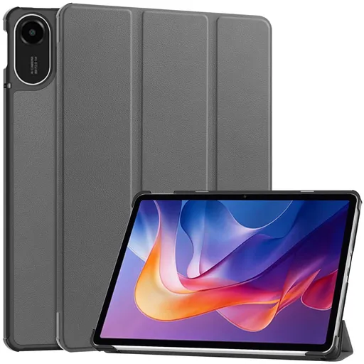 LEATHER Zaklápací kryt pre Xiaomi Redmi Pad 2 šedý
