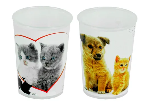 TVAR - Pohár 250ml umelá hmota, rôzne motívy