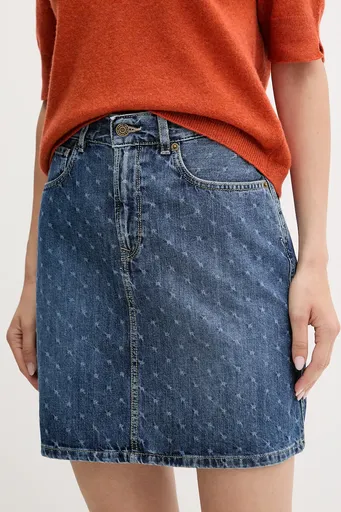 Rifľová sukňa Pepe Jeans