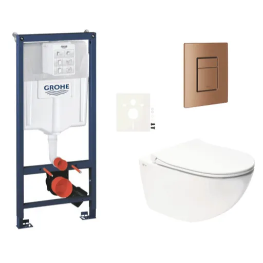 Závesný wc set do ľahkých stien / predstenová montáž SAT Infinitio SIKOGRSIN11SCDL0