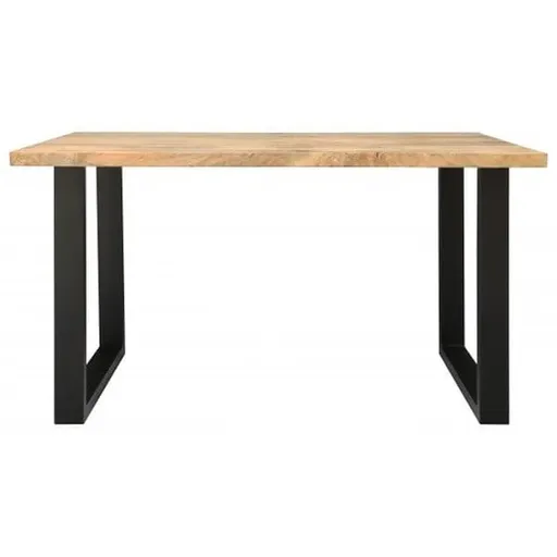 Jedálenský stôl s kovovými nohami 140x90 cm z masívu mango TM-140