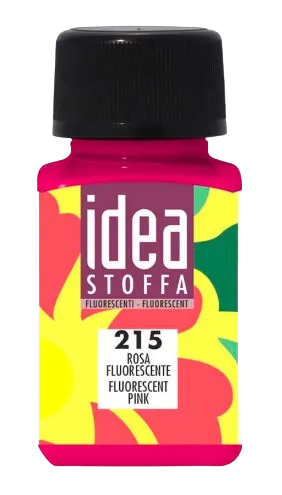 MAIMERI IDEA STOFFA - Farby na textil 215 - fluorescent pink, 60 ml