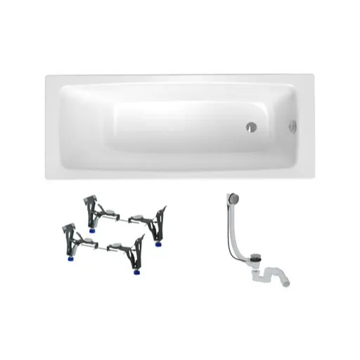 Obdĺžniková vaňa SAT Feel 160x70 cm smaltovaná oceľ ľavá aj pravá SATBVFEEL1605