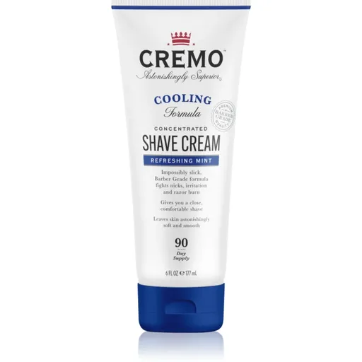 Cremo Refreshing Mint Cooling Shave Cream krém na holenie v tube pre mužov 177 ml