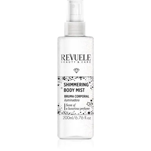Revuele Shimmering Body Mist rozjasňujúca hmla na telo odtieň Silver 200 ml