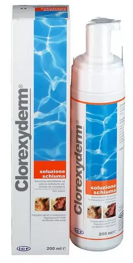 Clorexyderm antiseptický roztok s napeňovacím uzáverom pre domáce zvieratá 200 ml