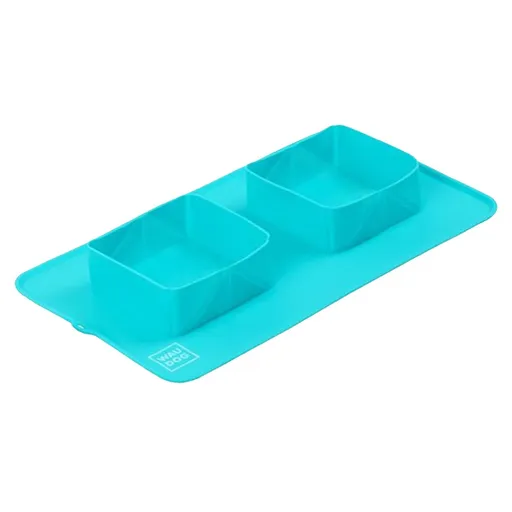 WAUDOG Miska silikón dvojitá modrá 385х230х50 mm