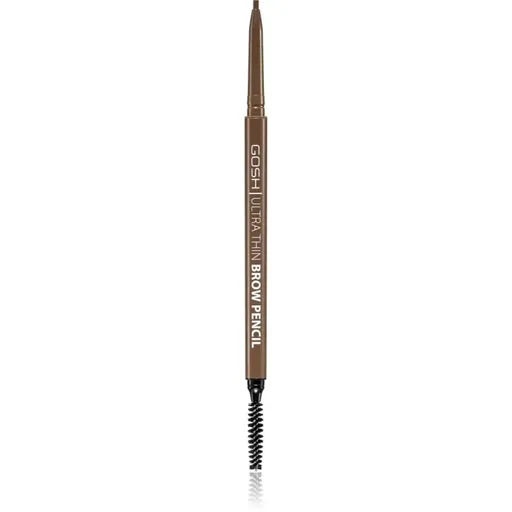 Gosh Ultra Thin precízna ceruzka na obočie s kefkou odtieň 002 Greybrown 0,35 g