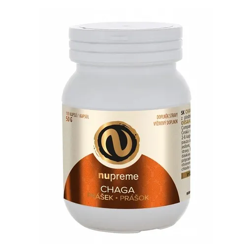 NUPREME Chaga prášok 100 kapsúl