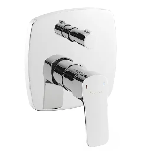 Sprchová a vaňová batéria Optima Cube Way vrátane podomietkového telesa chróm CU215